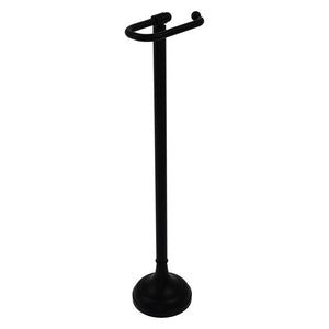 Black 26" High Free Standing Toilet Tissue Holder