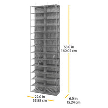 Load image into Gallery viewer, 26 Pair Overdoor Shoe Organizer
