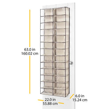 Load image into Gallery viewer, 26 Pair Overdoor Shoe Organizer

