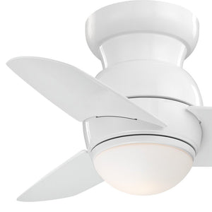26'' Spacesaver 3 - Blade LED Propeller Ceiling Fan with Light Kit Included