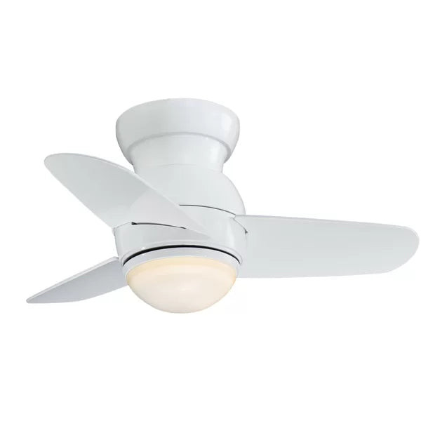 26'' Spacesaver 3 - Blade LED Propeller Ceiling Fan with Light Kit Included