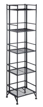 Load image into Gallery viewer, 5 Tier Folding Metal Shelf in Black Finish #9148
