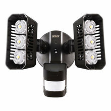 Load image into Gallery viewer, 27-Watt LED Dusk to Dawn Outdoor Security Flood Light with Motion Sensor Black #1086HW
