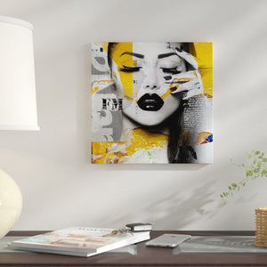 'Absolutely Beautiful II' Graphic Art Print on Canvas #AD63