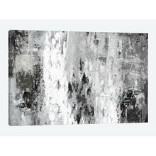 Load image into Gallery viewer, Gray/Black Black And White Abstract IV&#39; Print on Canvas (18&quot; H x 26&quot; W x 0.75&quot; D) #9781
