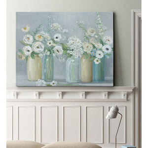 'Blooming Meadow Beauties' Watercolor Painting Print on Wrapped Canvas #908HW