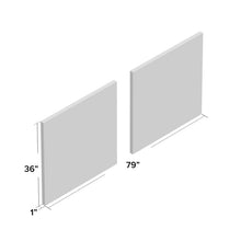 Load image into Gallery viewer, &#39;Blue Illusion Square&#39; 2 Piece Acrylic Painting Print Set 7799
