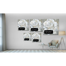 Load image into Gallery viewer, 10" H x 10" W x 1.5" D Beige/Gray/Cream 'Bombshell Bloom II' - Painting Print GL197
