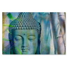 Load image into Gallery viewer, &#39;Buddha with Bamboo&#39; Photographic Print on Wrapped Canvas 4845RR
