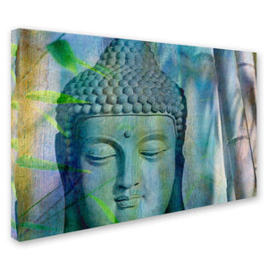 'Buddha with Bamboo' Photographic Print on Wrapped Canvas 4845RR