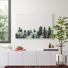 Load image into Gallery viewer, 30&quot; H x 45&quot; W x 1.5&quot; D Green/Gray &#39;Cactuses Botanical&#39; - Unframed Photograph Print on Canvas 906AH
