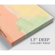 Load image into Gallery viewer, 18" H x 27" W x 1.5" D Orange/Yellow/Gray 'Cartographer' - Painting Print on Canvas 4244RR
