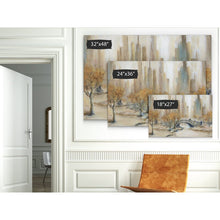 Load image into Gallery viewer, 24&quot; H x 36&quot; W x 1.5&quot; D Blue, white, brown, red, gray &#39;Central Park&#39; - Print 1984CDR
