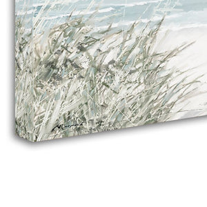 16" H x 32" W x 2" D Blue/Green/Beige 'Coastal Dunes' Print on Canvas (SB20)