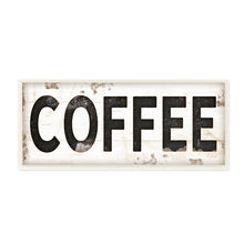 Load image into Gallery viewer, &#39;Coffee Typography Vintage Sign&#39; Wall Art 7637
