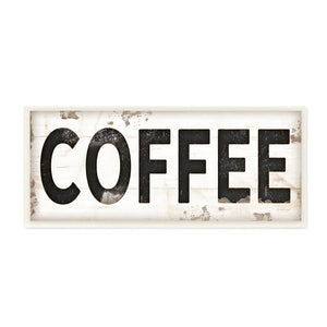 'Coffee Typography Vintage Sign' Wall Art 7637