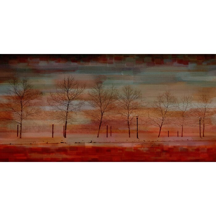 'Deep Red View' by Parvez Taj - Wrapped Canvas Photographic Print on Canvas #4064