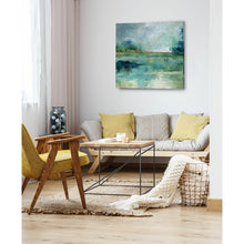 Load image into Gallery viewer, 32&quot; H x 32&quot; W x 1.5&quot; D Blue/Green &#39;Emerald Isle&#39; - Print on Canvas 1035AH
