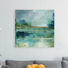 Load image into Gallery viewer, 32&quot; H x 32&quot; W x 1.5&quot; D Blue/Green &#39;Emerald Isle&#39; - Print on Canvas 1035AH
