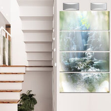 Load image into Gallery viewer, &#39;Fantastic Waterfall in Mexico Jungle&#39; 4 Piece Photographic Print on Metal Set 620CDR
