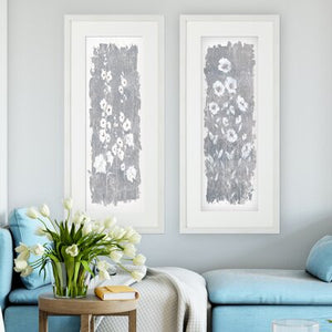 'Fields of Silver?' 2 Piece Framed Acrylic Painting Print Set 642CDR