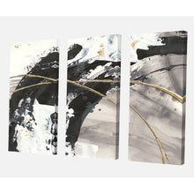 Load image into Gallery viewer, &#39;Glam Painted Arcs I&#39; Painting Multi-Piece Image on Wrapped Canvas 1479CDR
