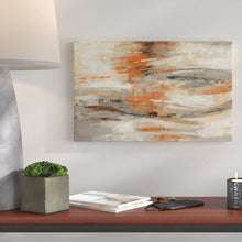 Load image into Gallery viewer, &#39;Golden Dust Orange&#39; Acrylic Painting Print on Wrapped Canvas, #6255
