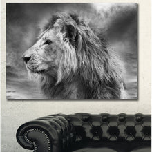 Load image into Gallery viewer, 'Gray Wild African Lion' Graphic Art Print 3980RR
