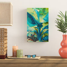 Load image into Gallery viewer, &#39;Green Banana Duo I&#39; Painting on Wrapped Canvas *AS IS #1145HW
