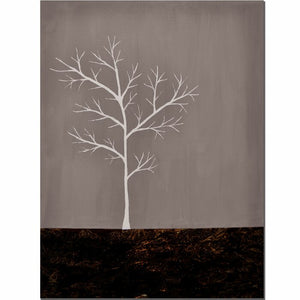 'Grey on White Series' by Nicole Dietz Painting Print on Canvas - *AS IS* - 342CE