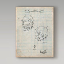 Load image into Gallery viewer, &#39;Helmet 1&#39; Drawing Print on Wrapped Canvas (SB123)
