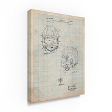 Load image into Gallery viewer, &#39;Helmet 1&#39; Drawing Print on Wrapped Canvas (SB123)

