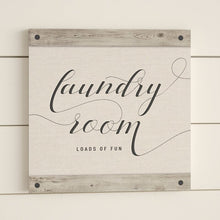 Load image into Gallery viewer, &#39;Laundry Room&#39; by Amanda Murray - Wrapped Canvas Textual Art Print 12&quot; x 12&quot; #2570HW
