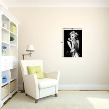 Load image into Gallery viewer, 24&quot; H x 16&quot; W x 1.5&quot; D Black; White &#39;Marilyn Monroe Sitting&#39; by Corbis Photographic Print on Wrapped Canvas MRM1139
