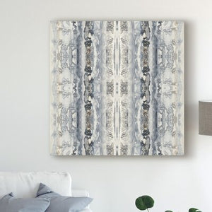 'Mirrored Strata IV' Acrylic Painting Print on Wrapped Canvas (set of 2) - 464CE