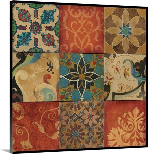 'Mosaic by Asia Jensen Graphic Art Print on Canvas (ND835)