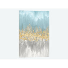 Load image into Gallery viewer, 12&quot; H x 8&quot; W x 0.75&quot; D Silver;White;Cream;Turquoise;Viking Blue &#39;Neutral Wave Lengths III&#39; Graphic Art Print on Canvas (DC44)
