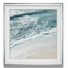 Load image into Gallery viewer, 38&quot; H x 38&quot; W x 2&quot; D Blue/Beige &#39;Ocean Detail&#39; Photograph MR68
