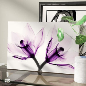 'Orchids I' Graphic Art Print on Canvas - 322CE
