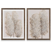Load image into Gallery viewer, 24&quot; H x 18&quot; W x 1.25&quot; D Brown/Beige &#39;Pampas Grass III&#39; by Vincent Van Gogh - 2 Piece Picture Frame Painting Print Set (SB560)

