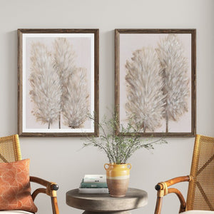 24" H x 18" W x 1.25" D Brown/Beige 'Pampas Grass III' by Vincent Van Gogh - 2 Piece Picture Frame Painting Print Set (SB560)