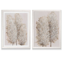 Load image into Gallery viewer, 20&quot; H x 16&quot; W x 1.25&quot; D Brown/Beige &#39;Pampas Grass III&#39; by Vincent Van Gogh - 2 Piece Picture Frame Painting Print Set SB2620
