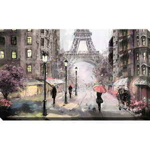 'Paris Streets II'  36 x 60 Print on Canvas 3446RR