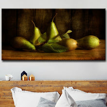 Load image into Gallery viewer, &#39;Pears&#39; Graphic Art Print on Canvas (SB117)

