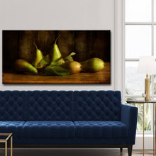 Load image into Gallery viewer, &#39;Pears&#39; Graphic Art Print on Canvas (SB117)

