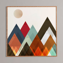 Load image into Gallery viewer, &#39;Pepper Moon&#39; Framed Graphic Art on Wood Set of 2 - 1322CDR

