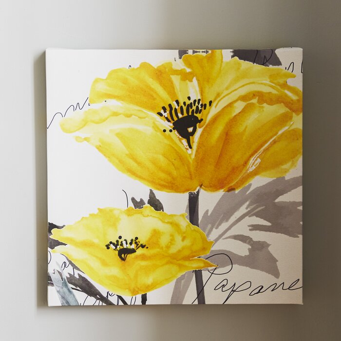 'Poppy I' - Wrapped Canvas Print (SB877)