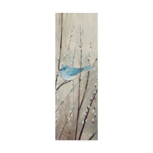 'Pretty Birds Neutral ' Acrylic Painting Print on Wrapped Canvas #4062
