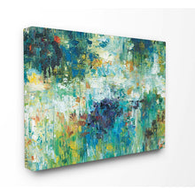 Load image into Gallery viewer, 24&quot; H x 30&quot; W Blue/Green &#39;Reflections Blue Abstract Landscape&#39; Painting Print 1985CDR
