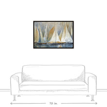 Load image into Gallery viewer, &#39;Sailboats on Water&#39; - Acrylic Painting Print on Canvas 4580RR
